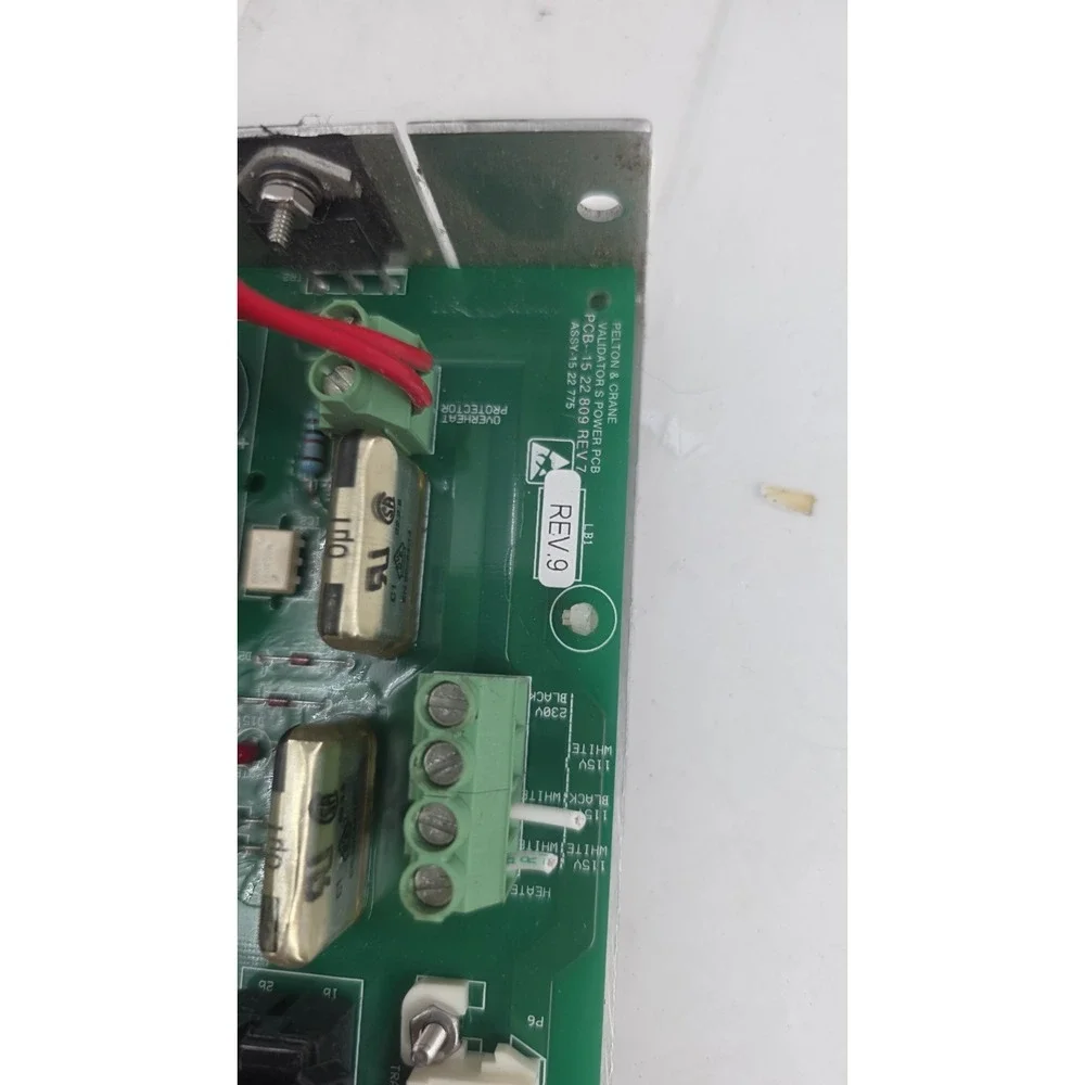 Pelton & Crane Validator S Power PCB PCB-15 22 809 Master Board